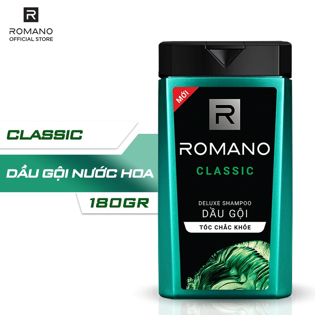 Dầu Gội Cao Cấp Cho Nam Romano Classic 180g