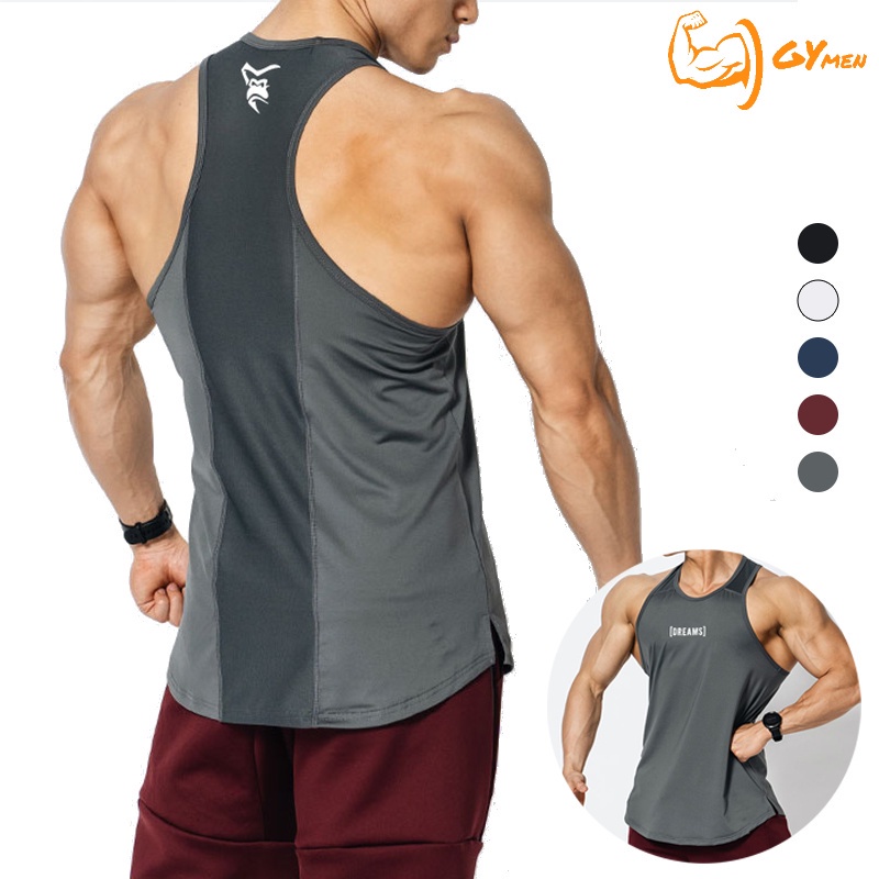 Áo Thun Thể Thao Sát Nách Dáng Chữ I Thoáng Khí Thấm Hút Mồ Hôi Nhanh Khô Cho Nam