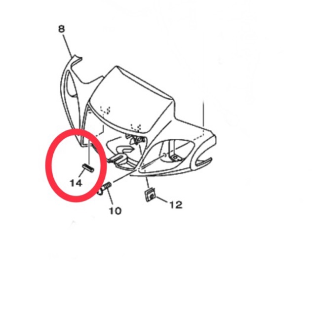 Đèn pha giảm chấn bằng cao su dành cho xe yamaha f1zr f1z fizr fiz force 1 alfa sigma champ vega