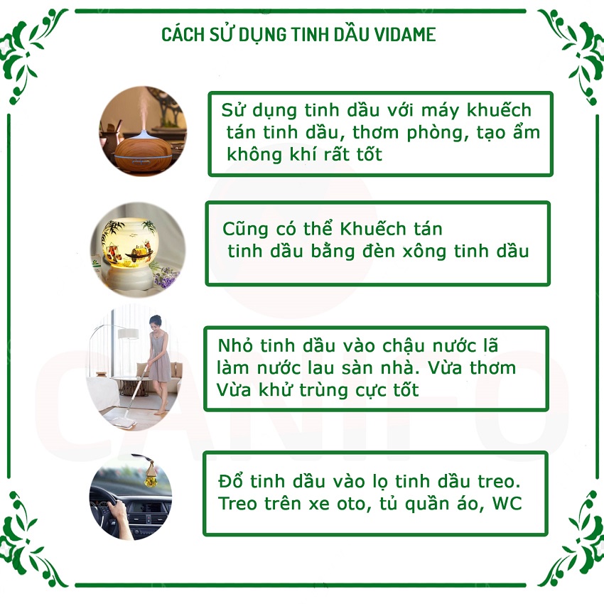 100ml Tinh dầu vỏ bưởi Canifo Chính hãng, Chống rụng tóc, dưỡng tóc giúp mọc tóc hiệu quả, Lọ tinh dầu bưởi treo xe oto