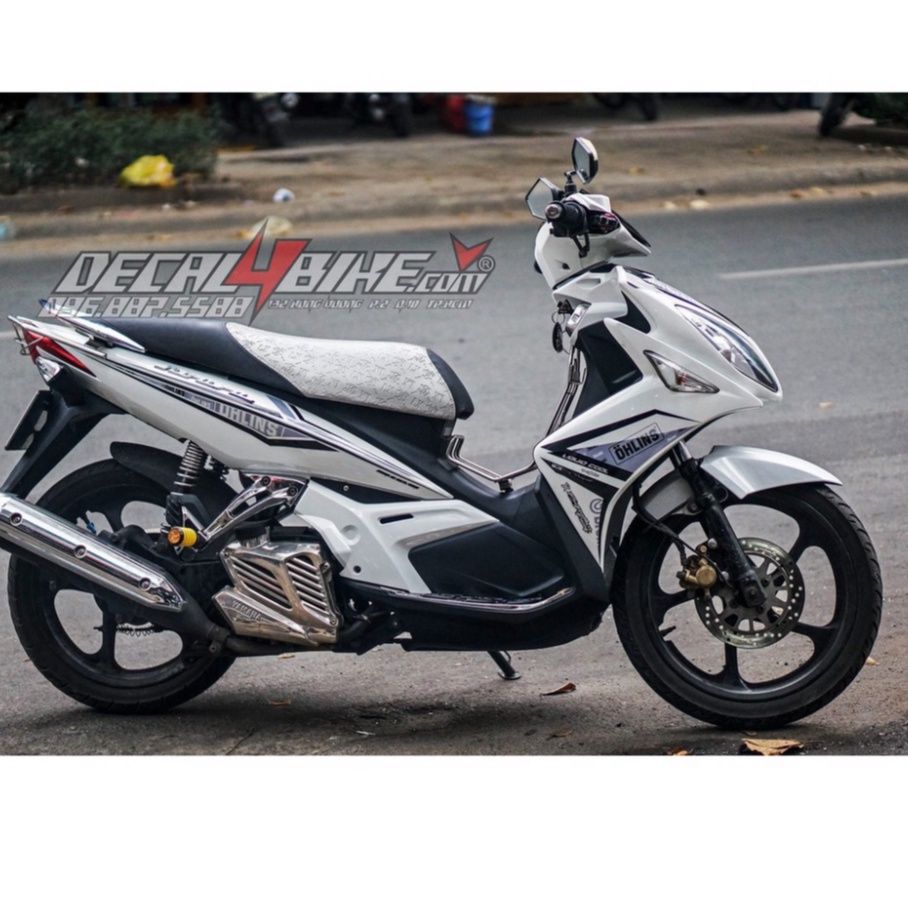 Gía sốc Tem trùm xe NOUVO LX BLACK WHITE đen trắng