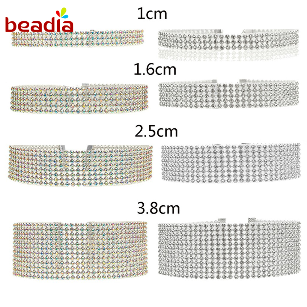 BEADIA Dây Chuyền Hạt Châu Âu Trong Suốt Nhiều Màu Xanh Dương Phổ Biến
