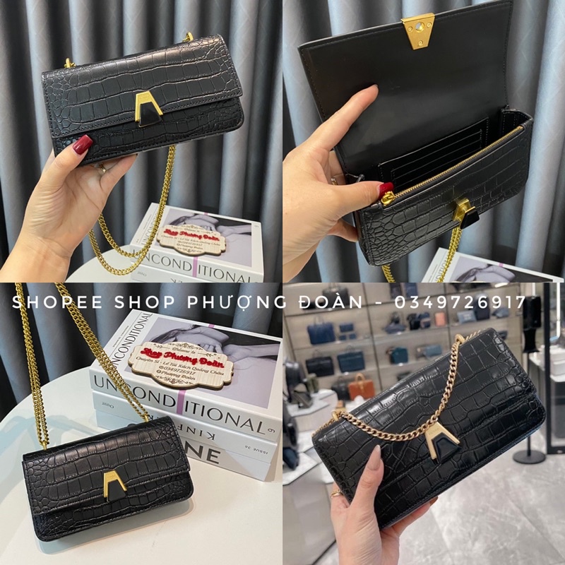 Túi P.D.R.O da rắn Mã 009 size 18cm khoá đá mới ko hộp
