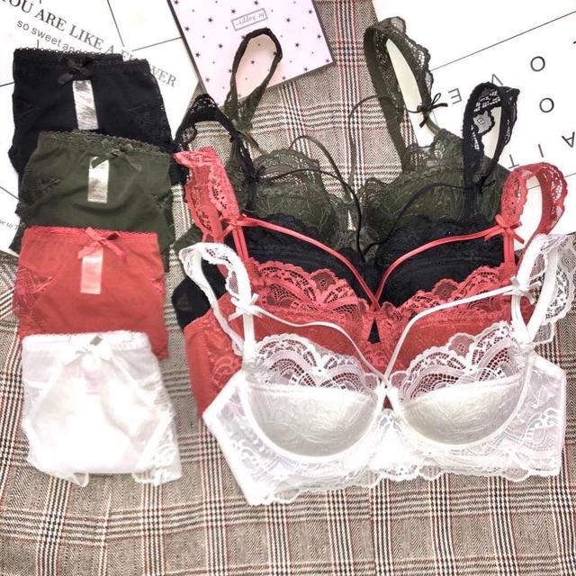 Bộ đồ lót charm dây lên có gọng mút ren mỏng BL | BigBuy360 - bigbuy360.vn