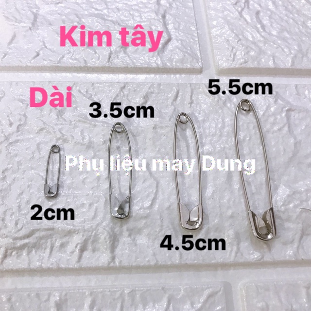 Kim tây (kim gài quần áo) bằng kim loại