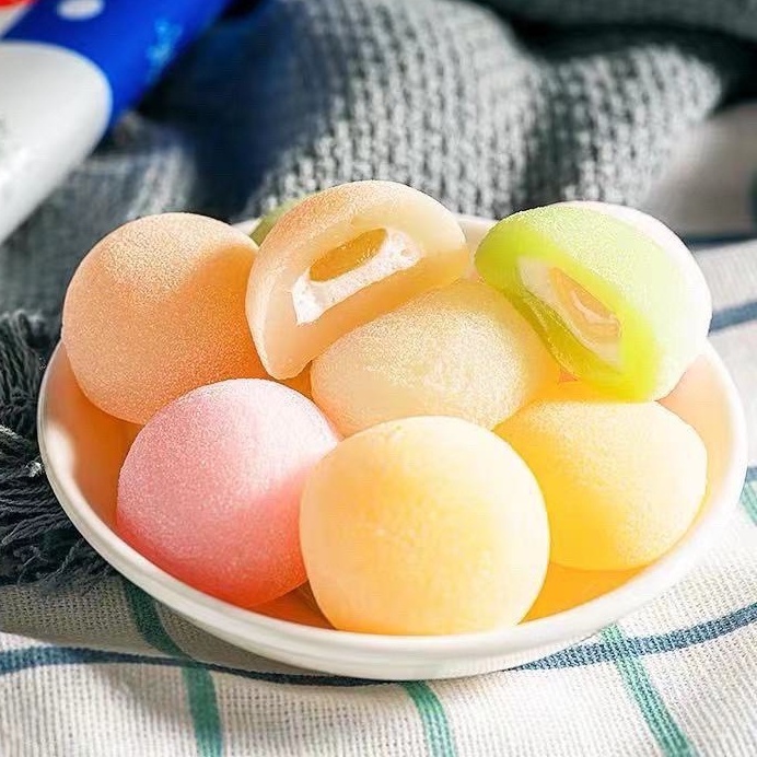 Bánh mochi sữa nhân kem trái cây Super Flavor siêu mềm mịn (vị dâu tây, matcha, sữa chua, xoài, trứng muối)