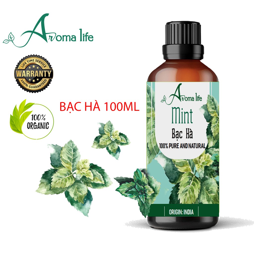 Tinh dầu nguyên chất Bạc Hà Aroma Life (10ml 50ml 100ml)