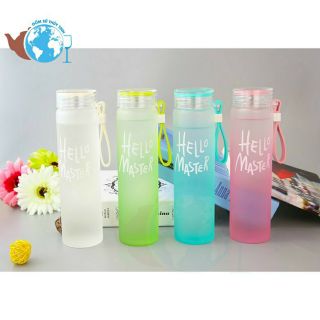 Bình nước thủy tinh Hello Master 480ml