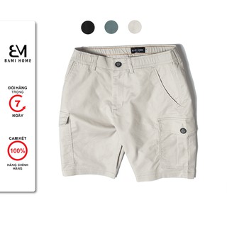 Quần short kaki nam túi hộp cao cấp BAMI HOME form slim, màu sắc đơn giản dễ phối đồ  QSKK- 02