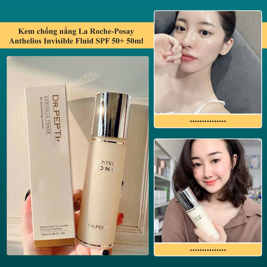 Nước Hoa Hồng Dưỡng Da Căng Bóng Dr.Pepti Centella 180ml