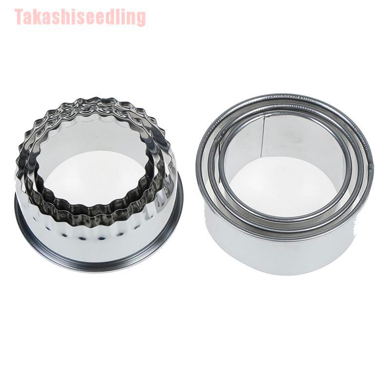 Bộ 3 Khuôn Nướng Bánh Bằng Thép Không Gỉ