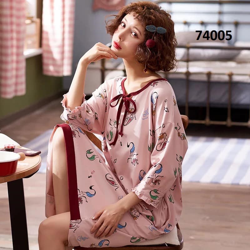 N74003 -  đầm mặc nhà nữ hè hàng nhập