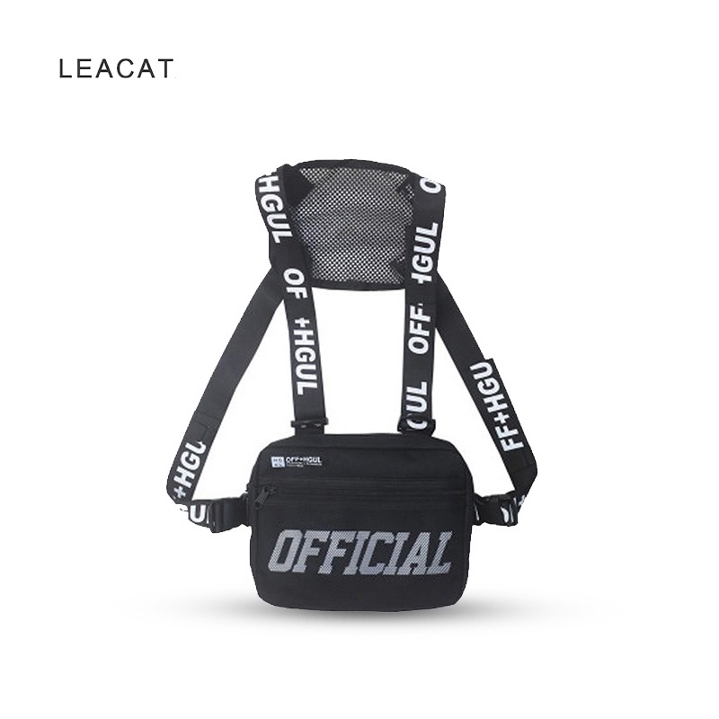 Túi chiến thuật LEACAT đeo ngực phong cách hip hop thời trang dạo phố cho nam và nữ