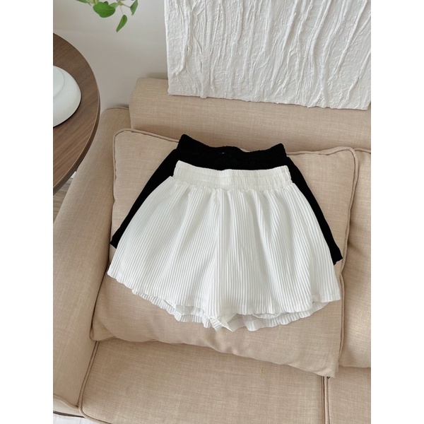 (Video thật) Áo trễ vai tay bồng dáng xoè kèm quần dáng dài và ngắn