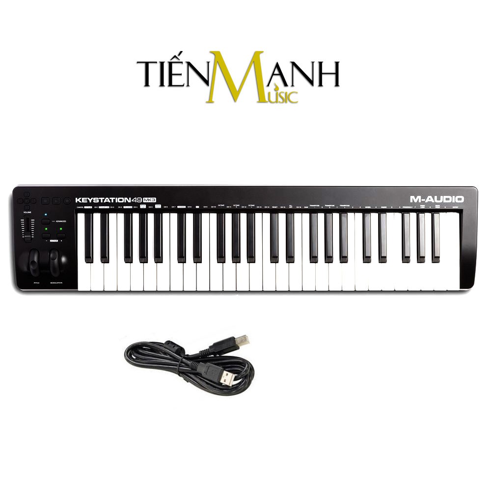 Đàn M-Audio Keystation 49 Phím MK3 MIDI Keyboard Controller MKIII MAudio Bàn phím làm nhạc - Sản xuất âm nhạc producer