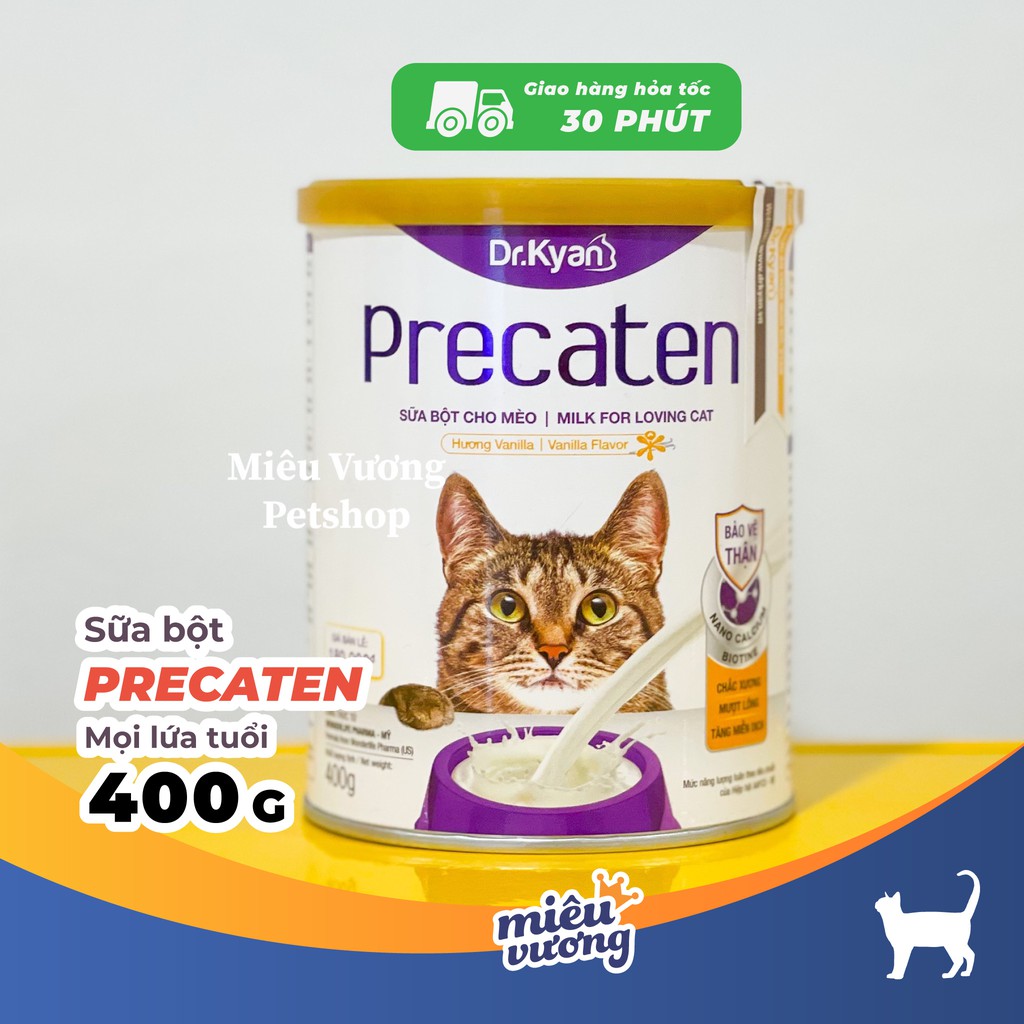 Sữa bột cho mèo mọi lứa tuổi Precaten Dr.Kyan [400g]