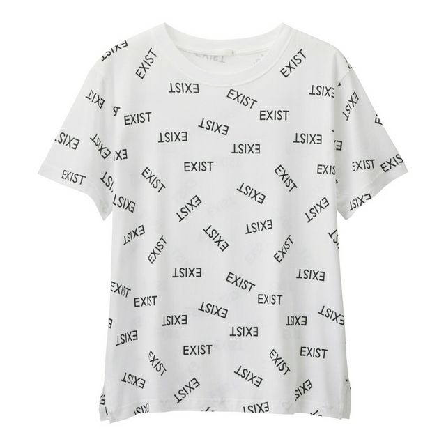 Áo phông cotton nữ cổ tròn EXIST của GU - Nhật