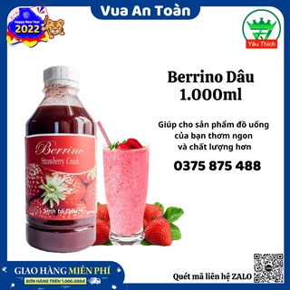 Sinh Tố Berrino Dâu 1 Lít