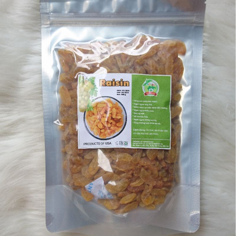 500GRAM NHO VÀNG NHẬP KHẨU MỸ (DÙNG ĂN VẶT, HOẶC ĐỂ LÀM GRANOLA, ĂN KÈM HẠNH NHÂN, ÓC CHÓ, MACCA, HẠT ĐIỀU, HẠT BÍ...) | BigBuy360 - bigbuy360.vn