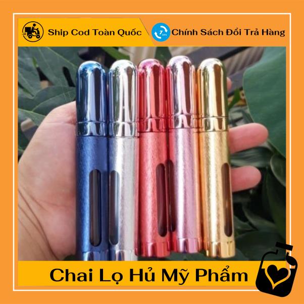 Lọ Chiết Nước Hoa ❤ TOP GIÁ RẺ ❤ Lọ chiết nước hoa tròn nhôm 12ml đựng dầu thơm,  phụ kiện du lịch