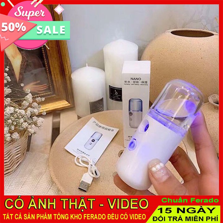 Máy phun Sương Nano Xông Mặt Mini Dưỡng DA, Tạo độ Ẩm cho da MXM57
