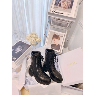 Boot nữ thời trang cao cấp DIOR CD kiểu dáng trẻ trung, thắt dây cá tính