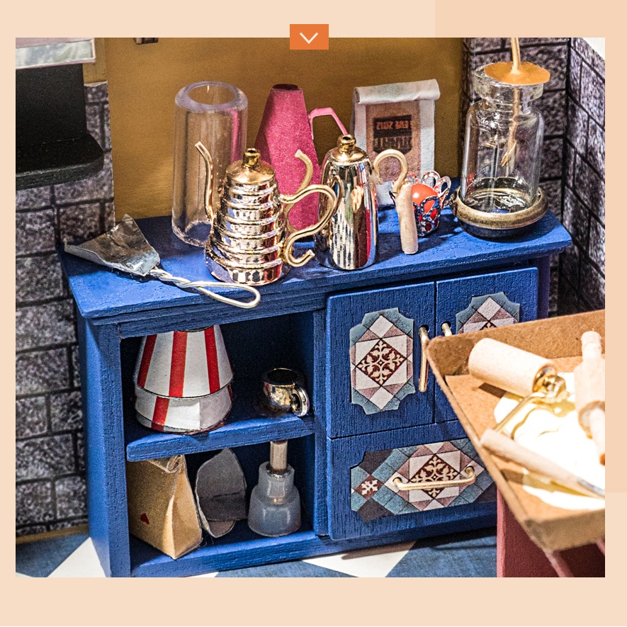 Mô Hình Gỗ 3D Lắp Ráp ROBOTIME DIY Dollhouse Nhà Tí Hon Nancy’s Bake Shop