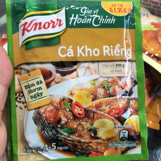 Cá kho riềng - gia vị hoàn chỉnh - Knorr 28g