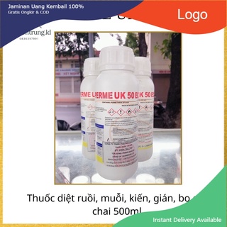 { thuốc diệt ruồi, muỗi, kiến, gián, bọ chét perme uk 50ec - chai 500ml }