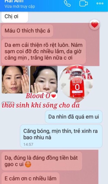 Blood O - Siêu Tế Bào Gốc Máu - Huyết Tương Tiểu Cầu [ 1 Hộp 15 Ống ] blood type O