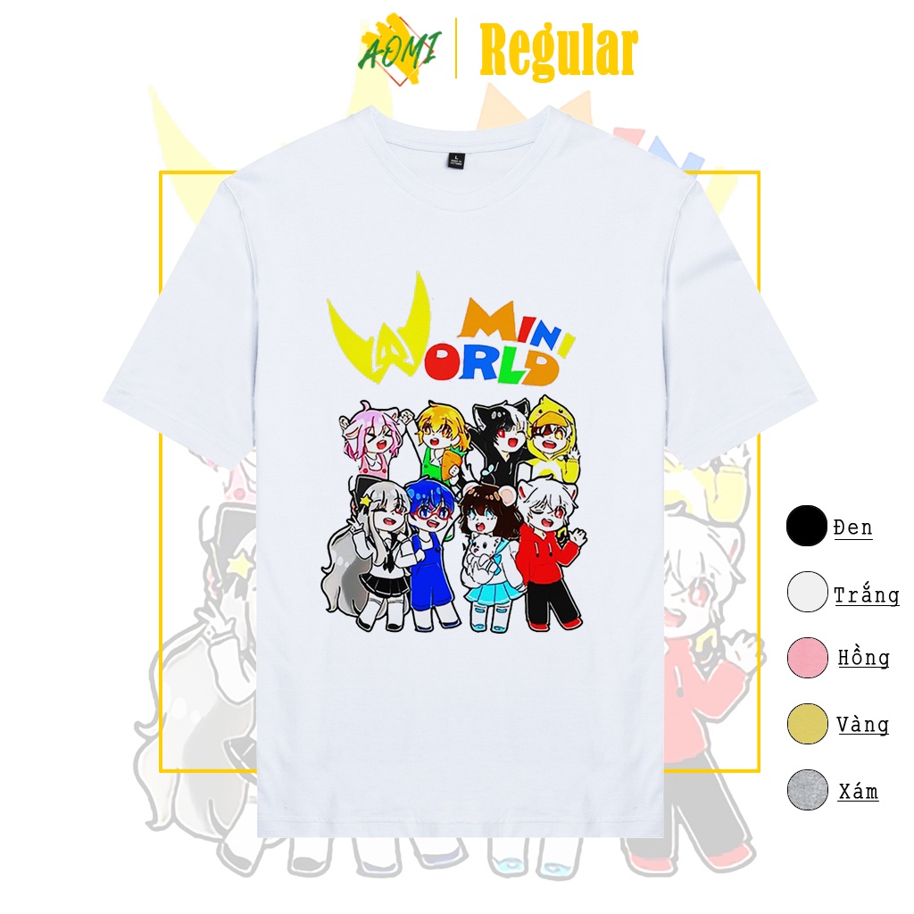 ÁO THUN UNISEX HERO TEAM TINY WORLD PUBG PHÔNG NAM NỮ GIA ĐÌNH CẶP ĐÔI CÓ SIZE TRẺ EM AOMIVN