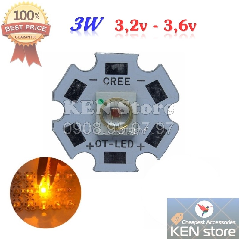 Chip led, nhân led Cree 7060 3W công suất cao