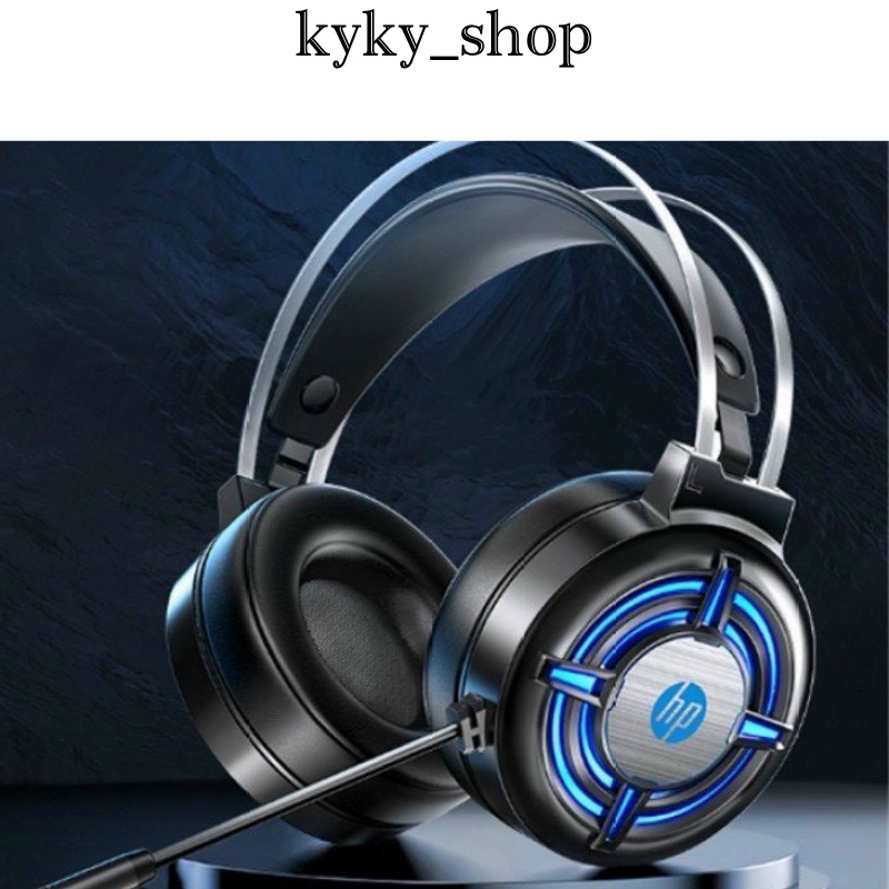 Tai Nghe Máy Tính Có Mic Gaming Led Rgb Headphone Chụp Tai HP H120G Tai Nghe Laptop Nghe Nhạc Chơi Game Có Dây