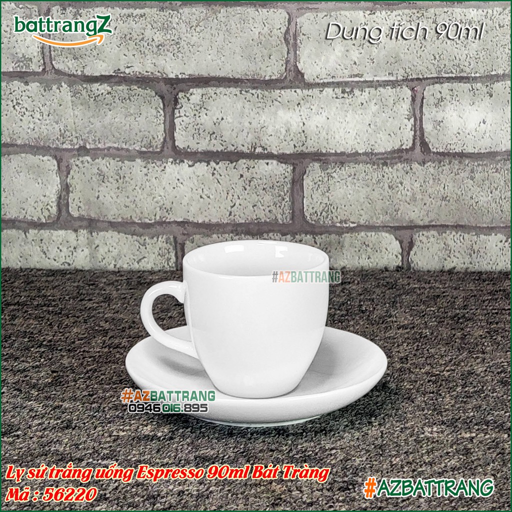 Mẫu ly sứ uống cafe men trắng gốm Bát Tràng | BigBuy360 - bigbuy360.vn