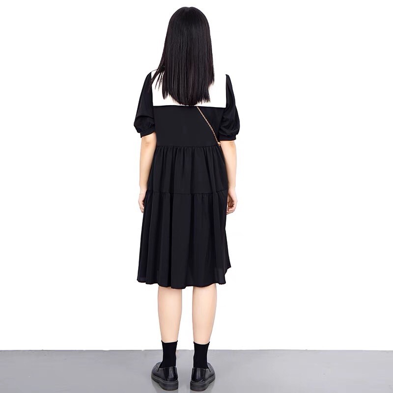 Váy vintage phối cổ bigsize | BigBuy360 - bigbuy360.vn