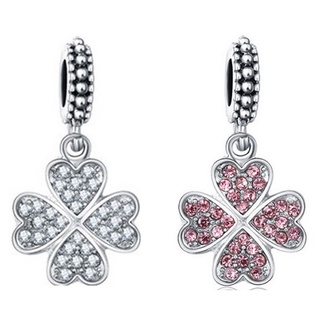 Charm treo cỏ 4 lá đính đá