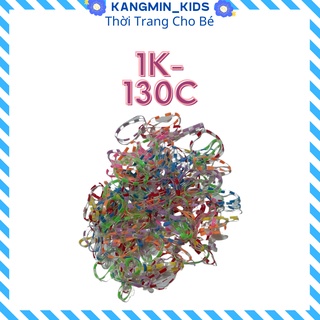 Chun buộc tóc cho bé Kangminkids, chun buộc tóc bé gái hàn quốc cho bé nhiều màu cute 130 Chiếc 1 gói