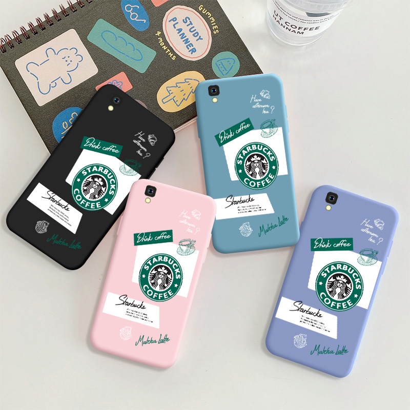 Ốp Điện Thoại Silicon Chống Rơi Hình Starbucks Cho OPPO R7S R7 Plus R9 R9s