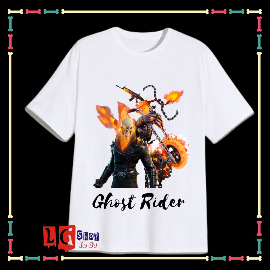 Áo Thun Xịn Xò cho bé trai in hình Ma tốc độ ( Shost Rider)