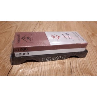 Đá mài dao, kéo 2 mặt Nhật Bản NANIWA #1000/8000-RD-VT