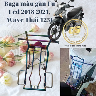 Baga future 125 đời 2021 đèn led inox 10ly và baga lưới wave 125i thái lan