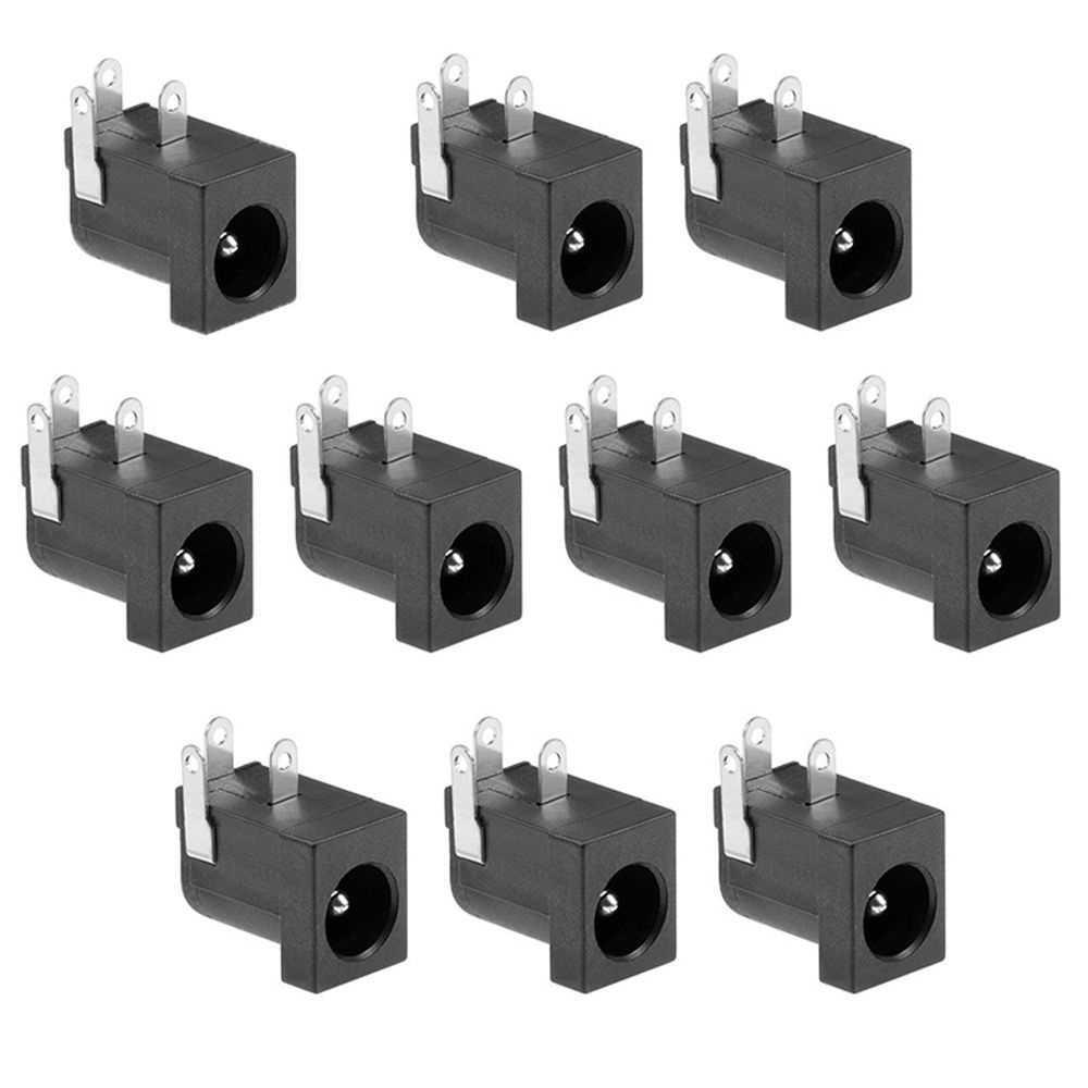 Aaron1 Set 10 Ổ Cắm 2.1 5.5x2.1 mm Pcb Dc Jack Cắm Nhiều Màu