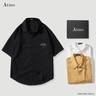 Áo Sơ Mi Cộc Tay Nam Túi Hộp CARPE ATINO Nhiều Màu Sắc Vải Dệt Từ Sợi Tre Thoáng Mát Thân Thiện Với Môi Trường SM2122