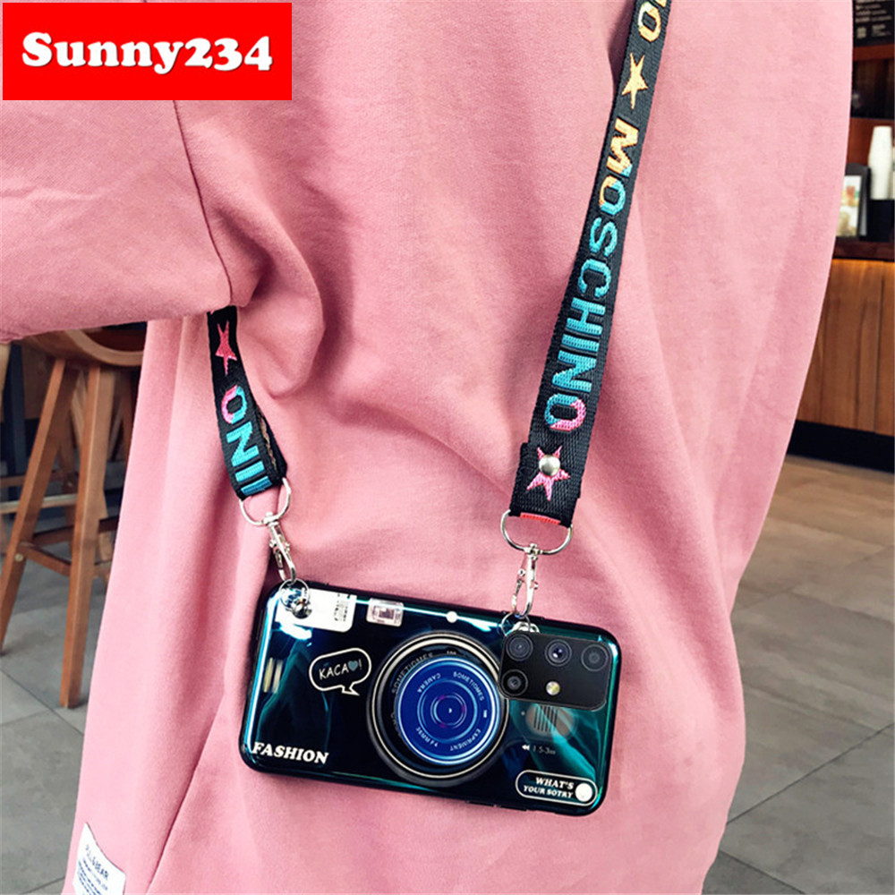 Ốp Điện Thoại Mềm + Giá Đỡ Cho Samsung A02S A01 S21 Plus Ultra S20 FE M51 A12 M01 Note 20 Ultra