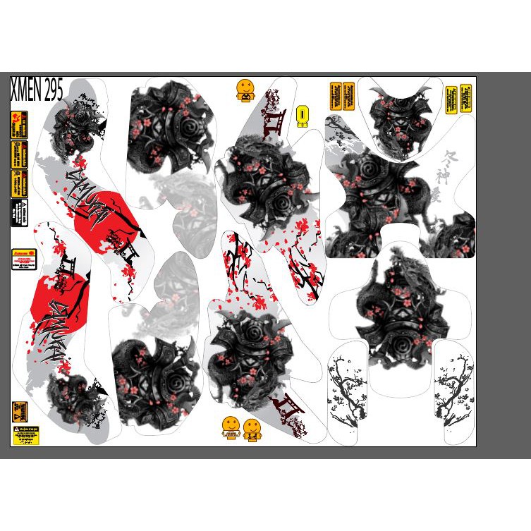 Tem trùm xe điện xmen 295