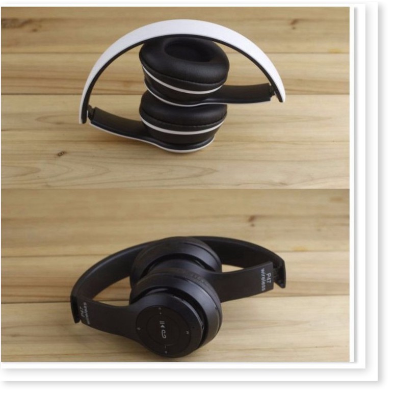 Tai nghe chụp tai Bluetooth P47 có khe thẻ nhớ - Cao cấp | BigBuy360 - bigbuy360.vn