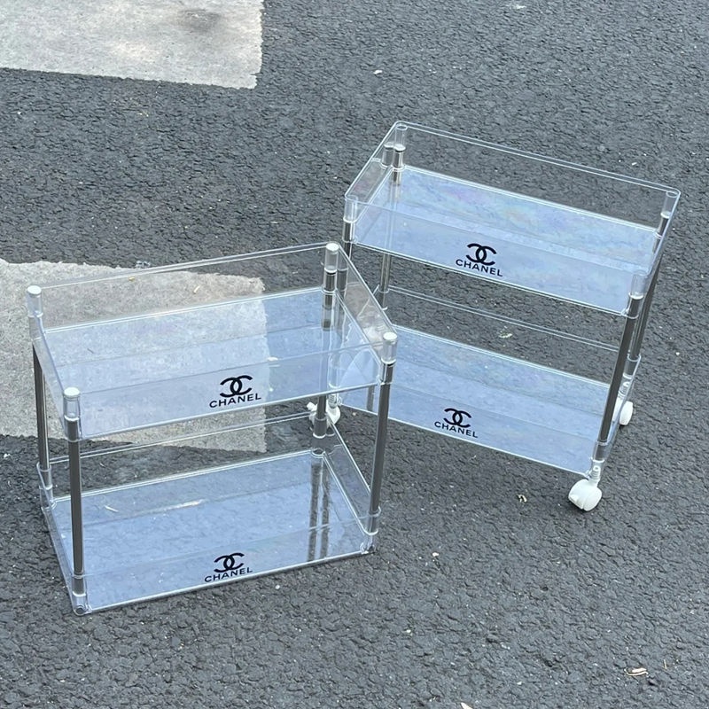 Thùng Rác Bằng Nhựa acrylic Trong Suốt Có Bánh Xe Đẩy Tiện Dụng