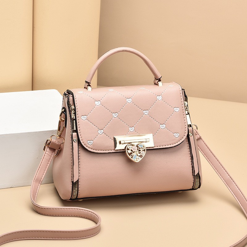 [XẢ KHO]  Túi đeo chéo nữ, túi xách nữ kèm quai xách đeo được 2 kiểu dáng - Hàng Quảng Châu Cao Cấp ( TT7)