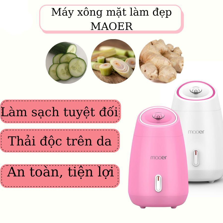Máy Xông Mặt Thảo Dược Đa Năng Maoer Xông Mặt Mũi Họng Thải Độc Tố Ngừa Vi Khuẩn Cấp Ẩm Hỗ Trợ Da Mịn Màng Căng Bóng