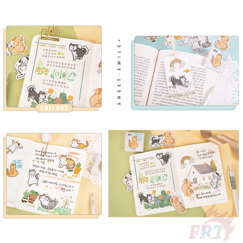 ❉ Sticker Dán Niêm Phong Hàng Ngày Cho Thú Cưng Và Chó Mèo ❉ Hộp 45 Miếng Dán Sticker Trang Trí Sổ Lưu Niệm